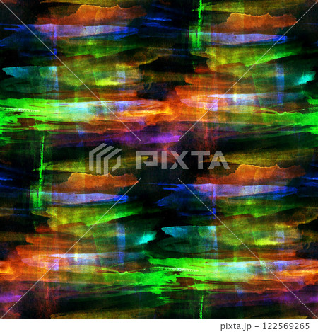 Watercolor Green Abstract Texture Seamless Pattern 122569265