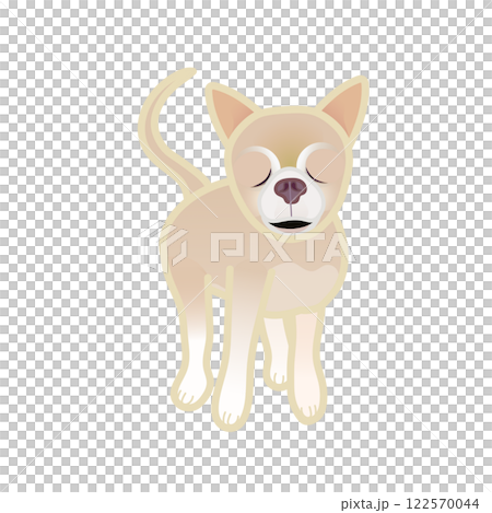 米色光滑的吉娃娃插圖 米色光滑的吉娃娃插圖 122570044