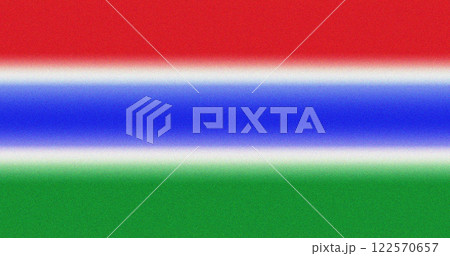 Blurred horizontal grainy gradient stripes in red, blue, white and green colors creating smooth noisy texture effect. Patriotic design element 122570657