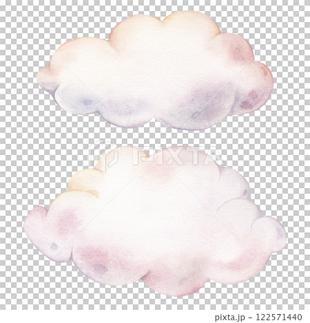 Hand drawn watercolor illustration of the clouds for Baby shower invitations or nursery wall art. Drawing sky perfect for conveying a dreamy, mystical atmosphere for kids greeting cards. Hand drawn watercolor illustration of the clouds for Baby shower invitations or nursery wall art. Drawing sky perfect for conveying a dreamy, mystical atmosphere for kids greeting cards. 122571440