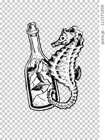 sea vector sketch shell 122571939