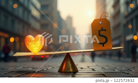 Golden Heart and Dollar Tag Balancing Act Golden Heart and Dollar Tag Balancing Act 122572632