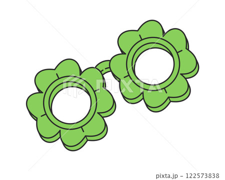 Green clover Patrick day sunglasses 122573838