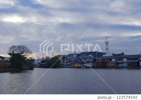 玉島の町並み　通町商店街　岡山県倉敷市 122574592