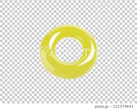 黄色の浮き輪 122574641