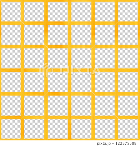 Watercolor horizontal vertical yellow lines seamless checkered pattern isolated background. Hand painted naive brush stripes ornate illustration. Texture for summer textile, package paper Watercolor horizontal vertical yellow lines seamless checkered pattern isolated background. Hand painted naive brush stripes ornate illustration. Texture for summer textile, package paper 122575389