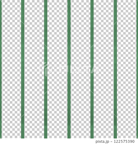 Watercolor naive vertical green stripe seamless pattern isolated background. Hand painted abstract brush striped ornate illustration. Texture for textile, package design, kitchen wrapping 122575390
