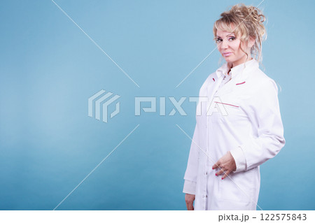 Middle aged female medical doctor. 122575843