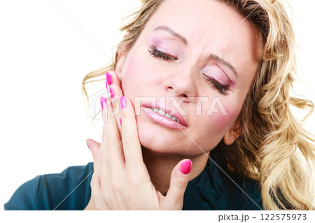 Woman with toothache problem Woman with toothache problem 122575973