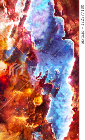 Somewhere in extreme deep space far galaxies and stardust. Science fiction background. Elements of this image were furnished by NASA. 122577180