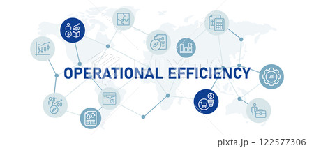 Operational Efficiency illustration for company planning optimization strategy innovation corporate management development solution analysis design outline Operational Efficiency illustration for company planning optimization strategy innovation corporate management development solution analysis design outline 122577306