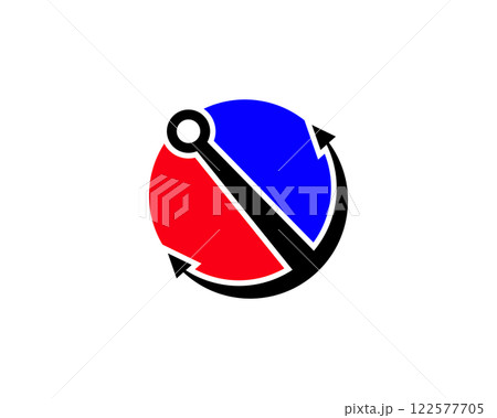 anchor logo design 122577705