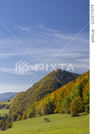 Typical autumn landscape in National park Muranska Planina near Javorinka, Slovakia Typical autumn landscape in National park Muranska Planina near Javorinka, Slovakia 122577974
