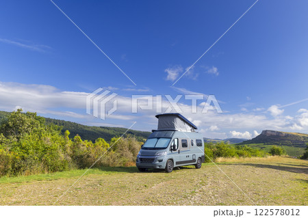 Van Life near Rock of Solutre, Burgundy, Solutre-Pouilly, France Van Life near Rock of Solutre, Burgundy, Solutre-Pouilly, France 122578012