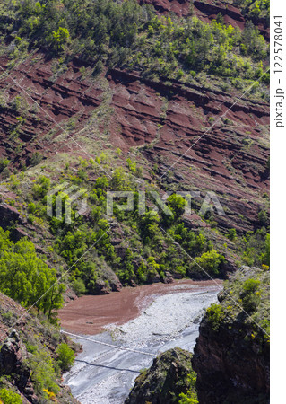 Gorges Du Daluis Regional Nature Reserve, Var river, Alpes-Maritimes, Provence-Alpes-Cote d'Azur, France 122578041
