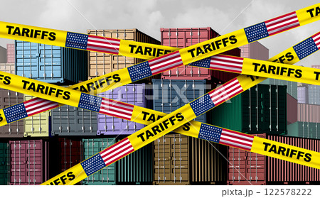 American Tariffs Concept American Tariffs Concept 122578222