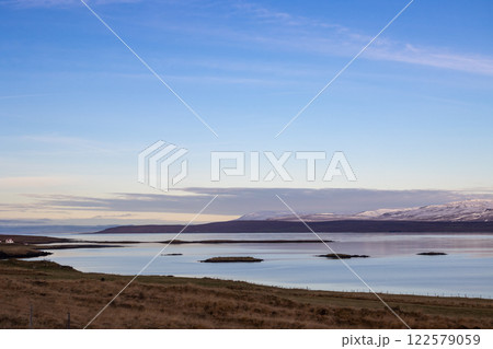 Fjord of Atlantic ocean and mountains, Iceland Fjord of Atlantic ocean and mountains, Iceland 122579059