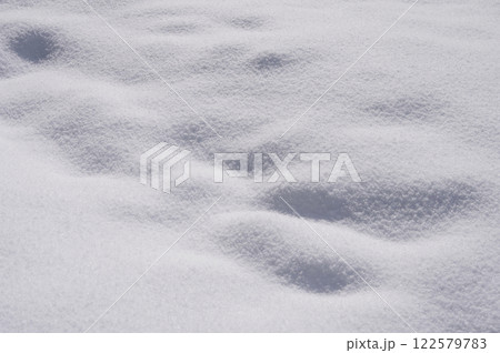 雪　雪面　積雪　 122579783