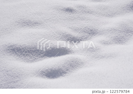 雪　雪面　積雪　 122579784