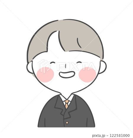Character illustration of a student in a school uniform Character illustration of a student in a school uniform 122581000