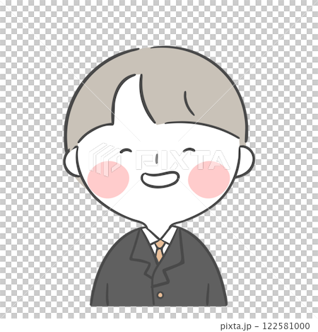 Character illustration of a student in a school uniform Character illustration of a student in a school uniform 122581000