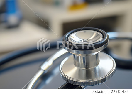 Medical equipment close-up hospital room healthcare image professional environment macro view healthcare concept 122581485