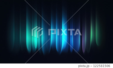 Colorful light waves abstract art digital design dark environment artistic viewpoint vibrant concept 122581506