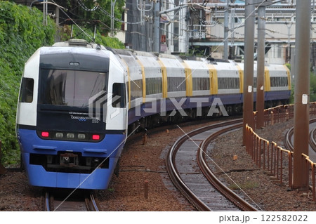 大宮総合車両センターに回送される255系電車(埼玉県南部) 大宮総合車両センターに回送される255系電車(埼玉県南部) 122582022