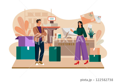 Customer Services Desk of Logistic Business 122582738