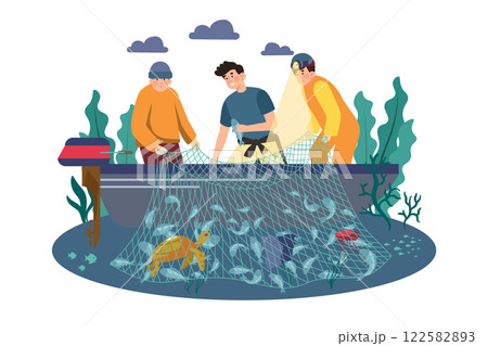 Poaching Illustration concept on white background Poaching Illustration concept on white background 122582893