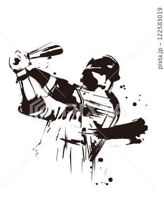 野球選手 バッター 野球選手 バッター 122583019