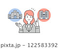 進路・志望校の相談にのる教師のイラスト素材 122583392