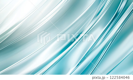 ミニマリストの抽象的な青と白のグラデーションの波、柔らかい光の反射、ハイテクな未来的な背景 ミニマリストの抽象的な青と白のグラデーションの波、柔らかい光の反射、ハイテクな未来的な背景 122584046