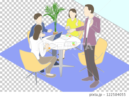 開會的商務人士 122584055