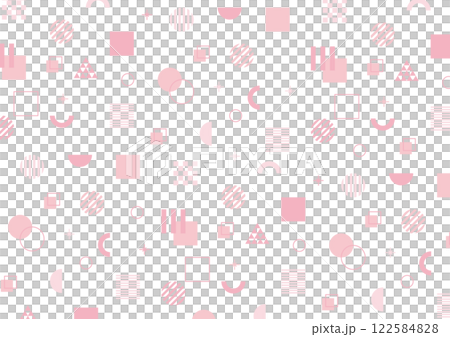 幾何粉紅色背景孟菲斯閃光 幾何粉紅色背景孟菲斯閃光 122584828