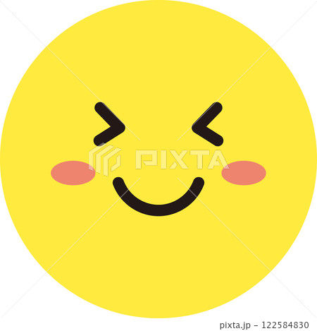 顔 表情 アイコン 黄色 シンプル 丸 単体 嬉しい 顔 表情 アイコン 黄色 シンプル 丸 単体 嬉しい 122584830
