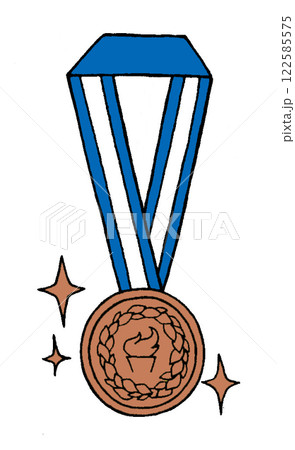 シンプルな銅メダル 122585575