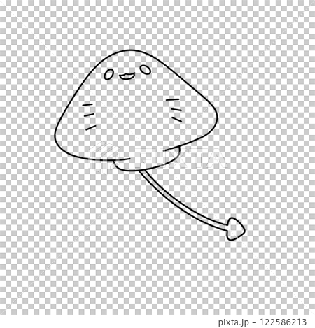 A cartoonish drawing of a stingray with a smile on its face A cartoonish drawing of a stingray with a smile on its face 122586213