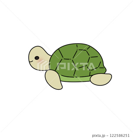 A cute turtle with a smile on its face A cute turtle with a smile on its face 122586251