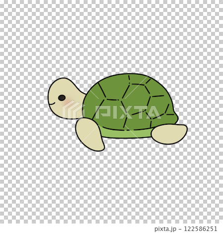 A cute turtle with a smile on its face A cute turtle with a smile on its face 122586251