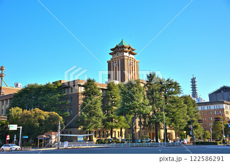 《愛知県》名古屋都市風景 中区三の丸大津通 名古屋市役所 《愛知県》名古屋都市風景 中区三の丸大津通 名古屋市役所 122586291