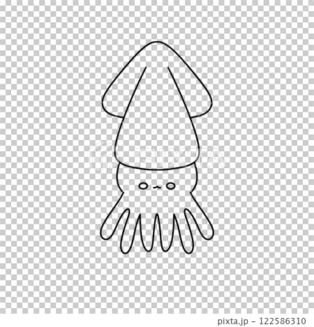 A cartoon octopus with a big shell on its head A cartoon octopus with a big shell on its head 122586310