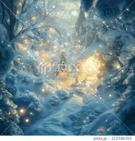 雪の世界 122586703