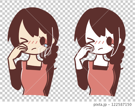 Housewife with itchy eyes 122587150