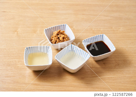 発酵調味料 味噌、味醂、醤油、酢 発酵調味料 味噌、味醂、醤油、酢 122587266