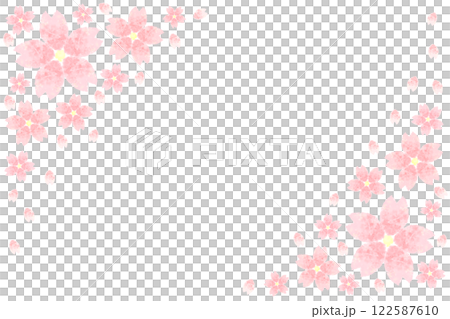舞動的櫻花相框 122587610
