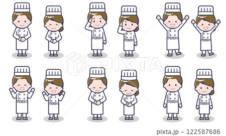 シェフの男女 01 122587686