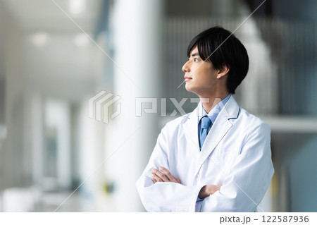 白衣でのビジネスのイメージ 122587936