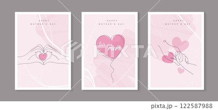 Happy Mother's Day with line art child, hands, flowers and hearts. mom hugging her baby. hand drawn for Happy International Mother's Day card, loving family, parenthood childhood concept. vector. Happy Mother's Day with line art child, hands, flowers and hearts. mom hugging her baby. hand drawn for Happy International Mother's Day card, loving family, parenthood childhood concept. vector. 122587988