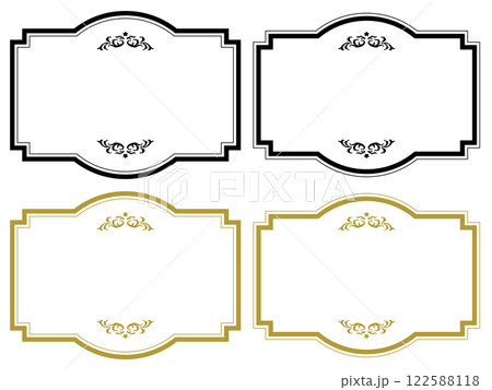 星のアンティークフレーム〜ブラックとゴールドのセット〜 星のアンティークフレーム〜ブラックとゴールドのセット〜 122588118